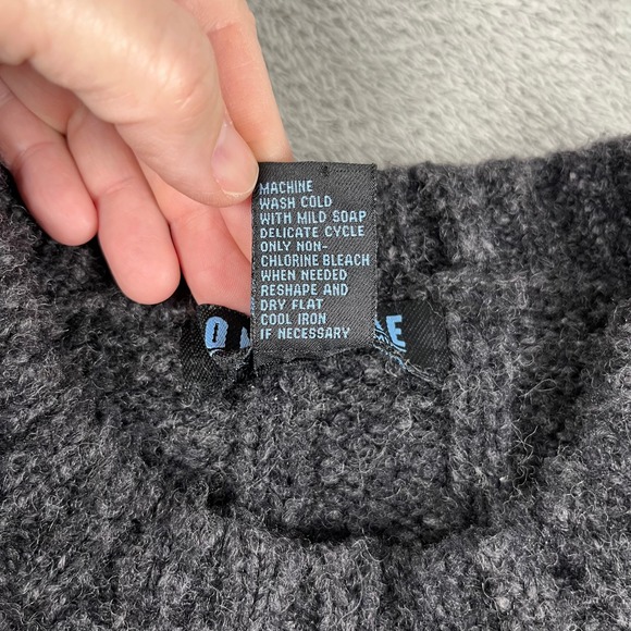 Concrete Mix Sweater L Grandpa 90s Minimalist Dad Style Old Money Preppy Hipster - Picture 3 of 8